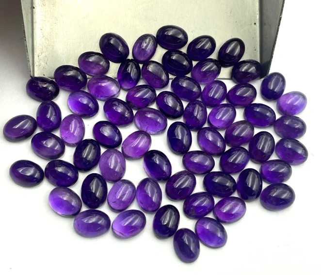 100% натуральные фиолетовые Аметистовые Кабошоны красивые полудрагоценные аметисты оптовая продажа энергетические целебные рассыпчатые драгоценные камни