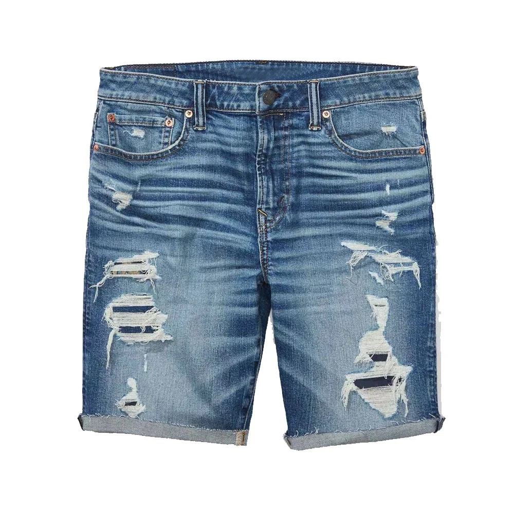 Мужские Рваные джинсовые шорты
