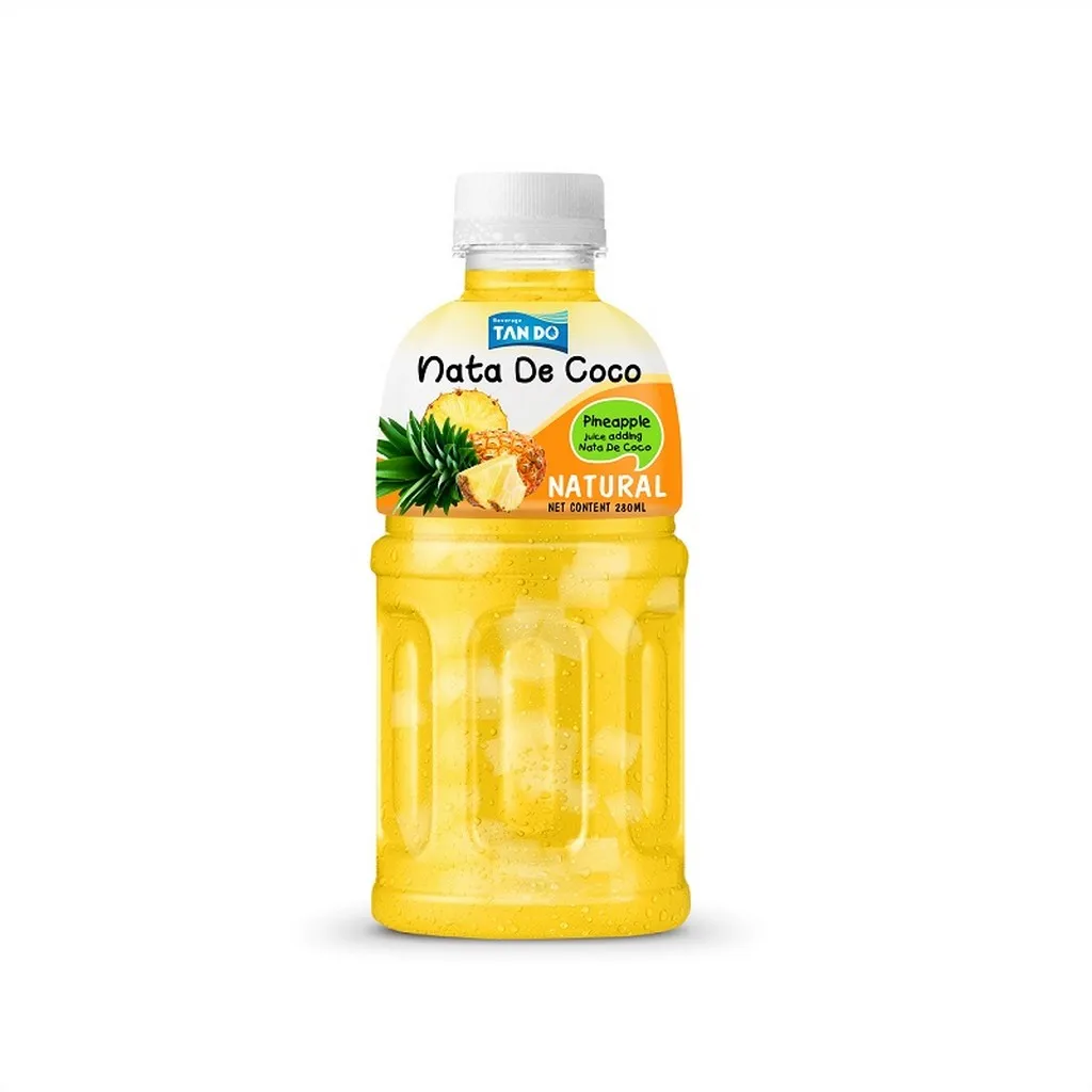 Nata Decoco Drink Fruit Juice Coconut Jelly 320ml Bottle
