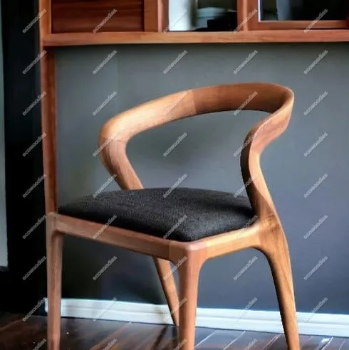 Hot Sale Creative Classic Solid Wood Living Room Chair With Cushion Modern Restaurant Dining Room Solid Wood cafe Chairs