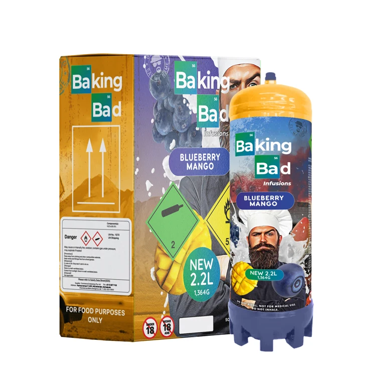 Professional Supplier of  Widely Selling Dessert Making Tool Blueberry Mango Flavour Baking Bad - 2.2L Whipped Cream Charger