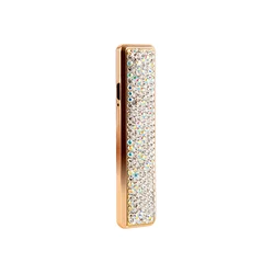 USB Port Blue Rhinestone Diamond Pink Diamond Electric Rechargeable Coil Type Cigarette Lighter