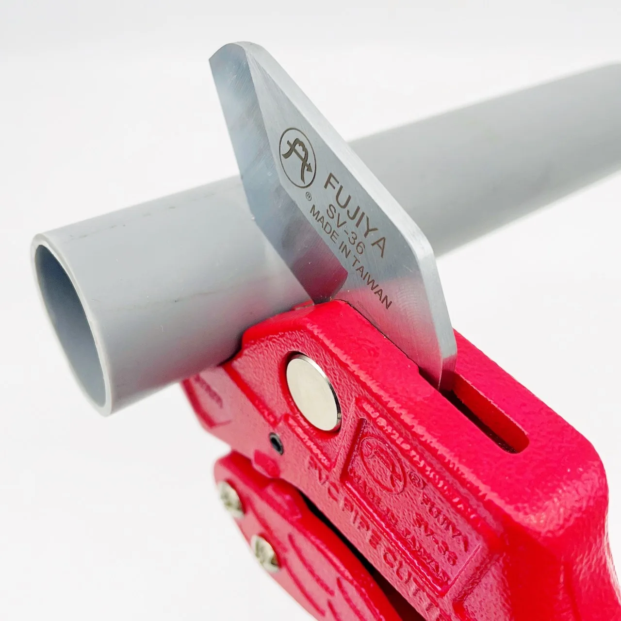 FUJIYA Automatic fast PVC pipe scissors (V-blade)