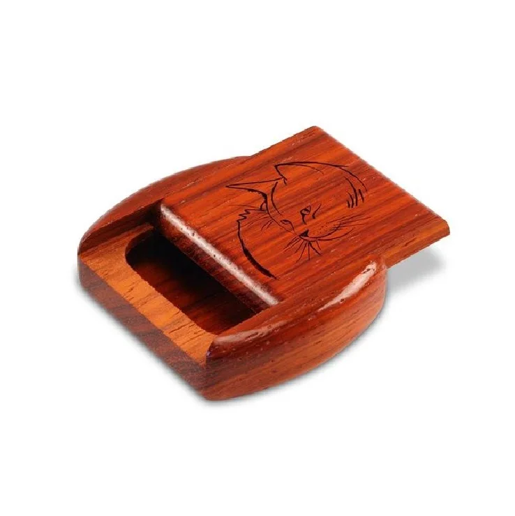 High Grade Sliding Top Wooden Ashtray  For Elders Accessories Personalized Pocket Ashtray For Cigarette Lovers Custom Print Tray
