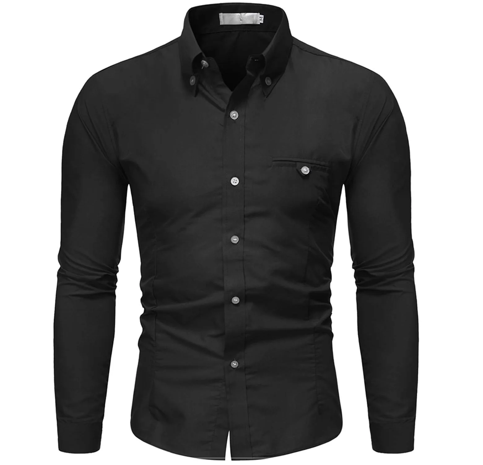 Cotton Pique Custom your own Designs Long Sleeves Dress Shirts for Men Luxury Quality Vietnam Manufacturer