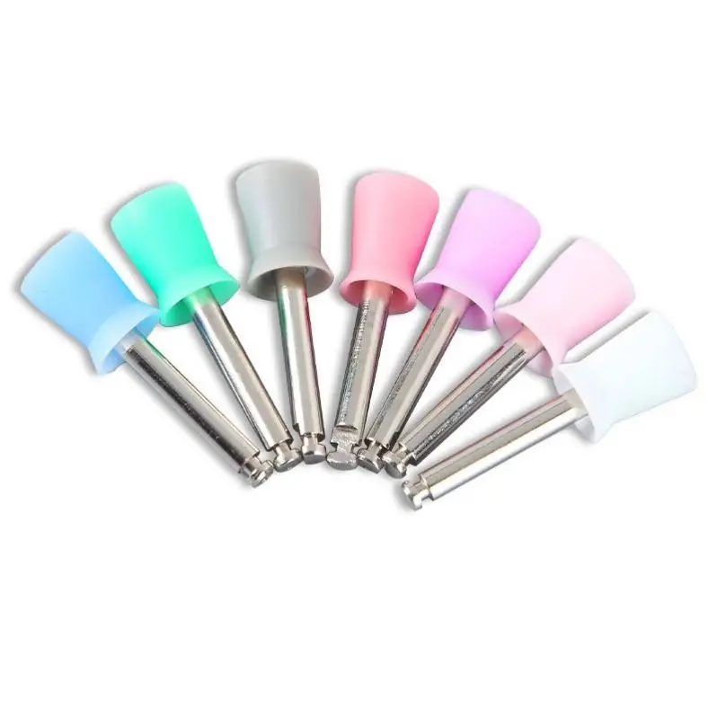 Disposable Latex-Free Silicone Ribbed & Webbed Latch Plain Dental Prophylaxis Polishing Cup RA