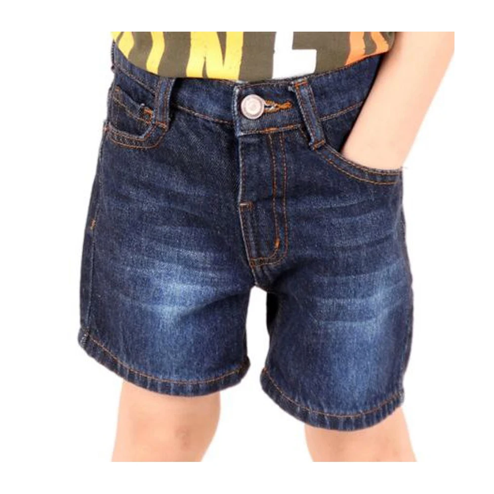 Cheap Factory Price comfortable fabric kid blue jean shorts stretch film Breathable Washable summer jeans pants for boys