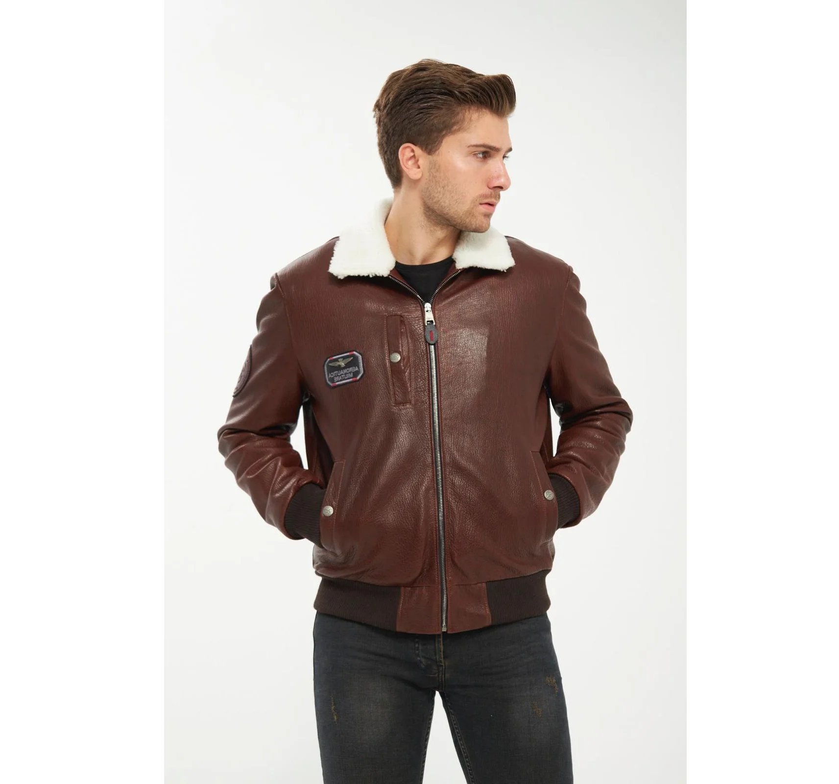 Мужская куртка кожаная мужская из индейки кожа от Istanbul Kapalicarsi Турецкая