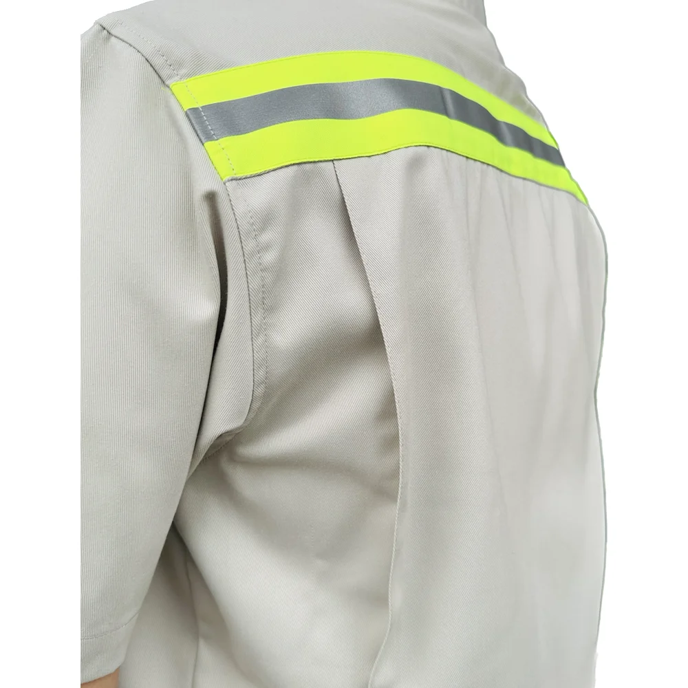 Safety Reflective Jacket Strip Mesh Cotton Poly Fabric Construction Security Work Wear Safety Winter Jackets Workwear Uniform