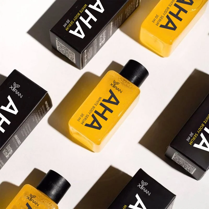 Private Label AHA Whitening Body Serum Reduces Dark Spots, Pigmentation Brightening & Whitening Booster Body Serum