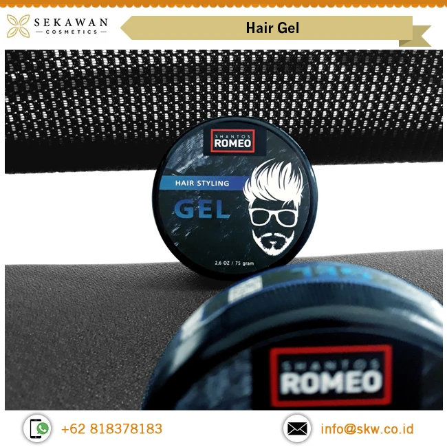 Private Label Available Medium Hold Normal Hair Smooth and Natural Hair Gel for Men