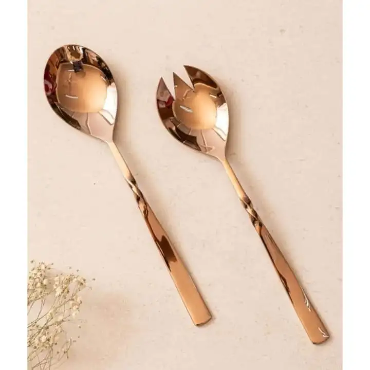Mirrored steel Contemporary Silver Color Utensil Cutlery Set Colorful Design Handle Kitchen And Tabletop Dinnerware Sets