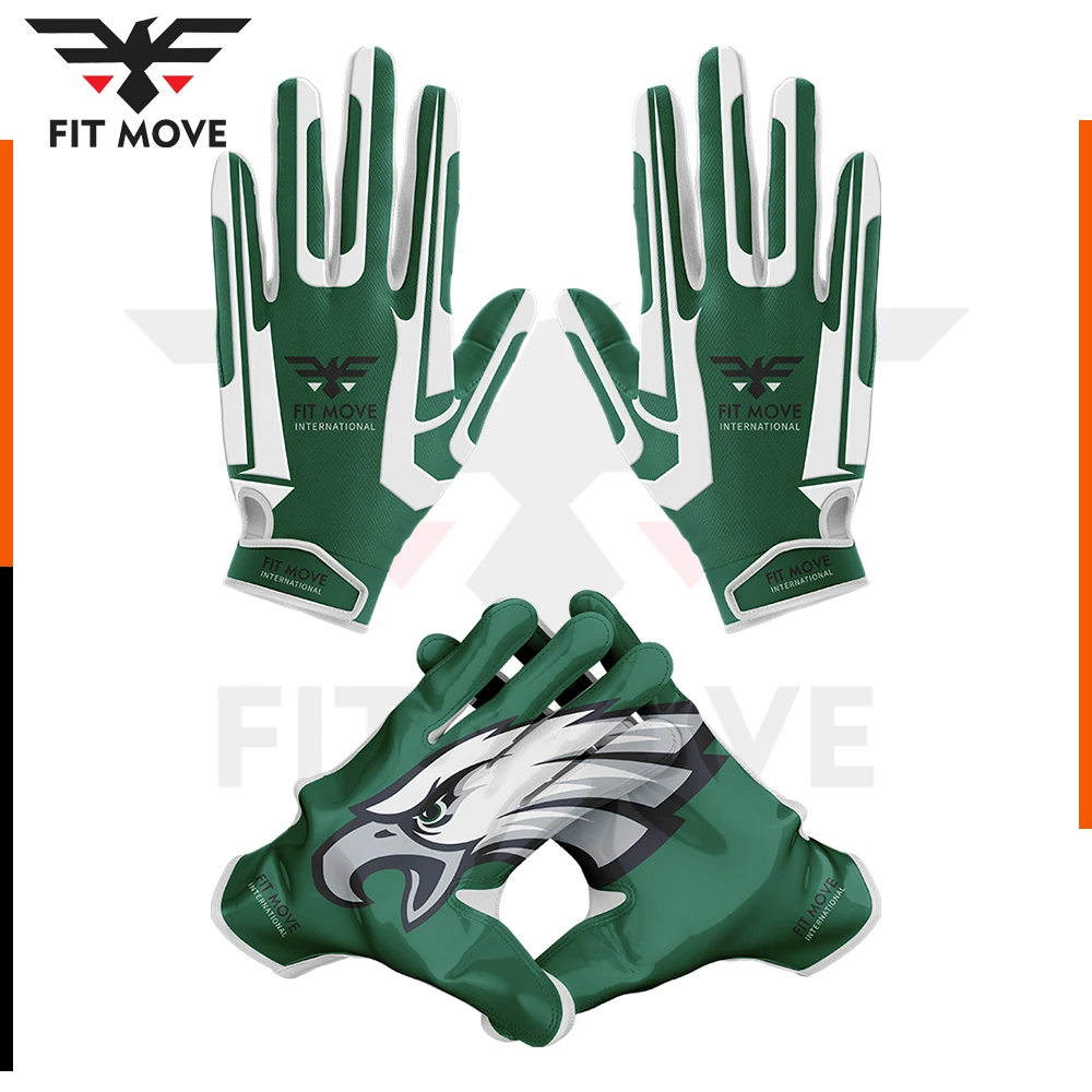2022 New Arrival Custom Design Grip Football Adult Receiver American Football Equipment Adult Youth American Football gloves