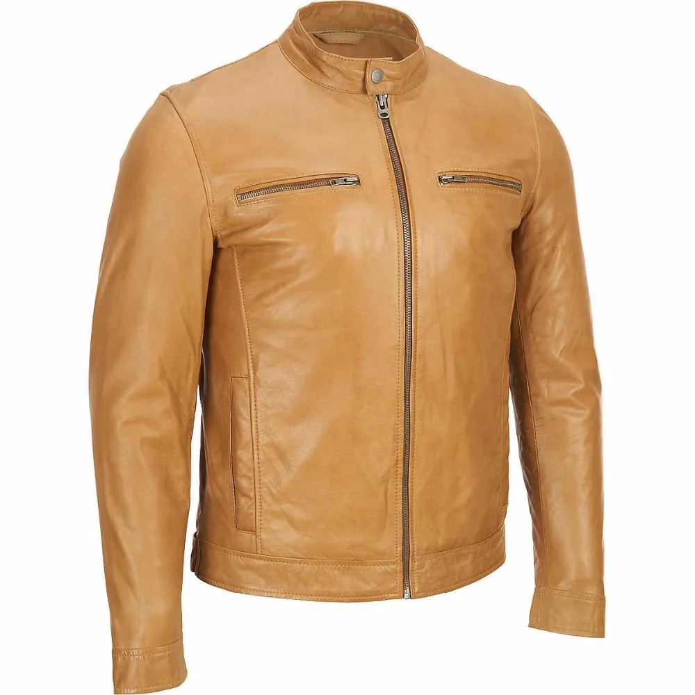 Top Quality leather jackets coat with polyester and fur lined made of genuine leather cowhide sheepskin