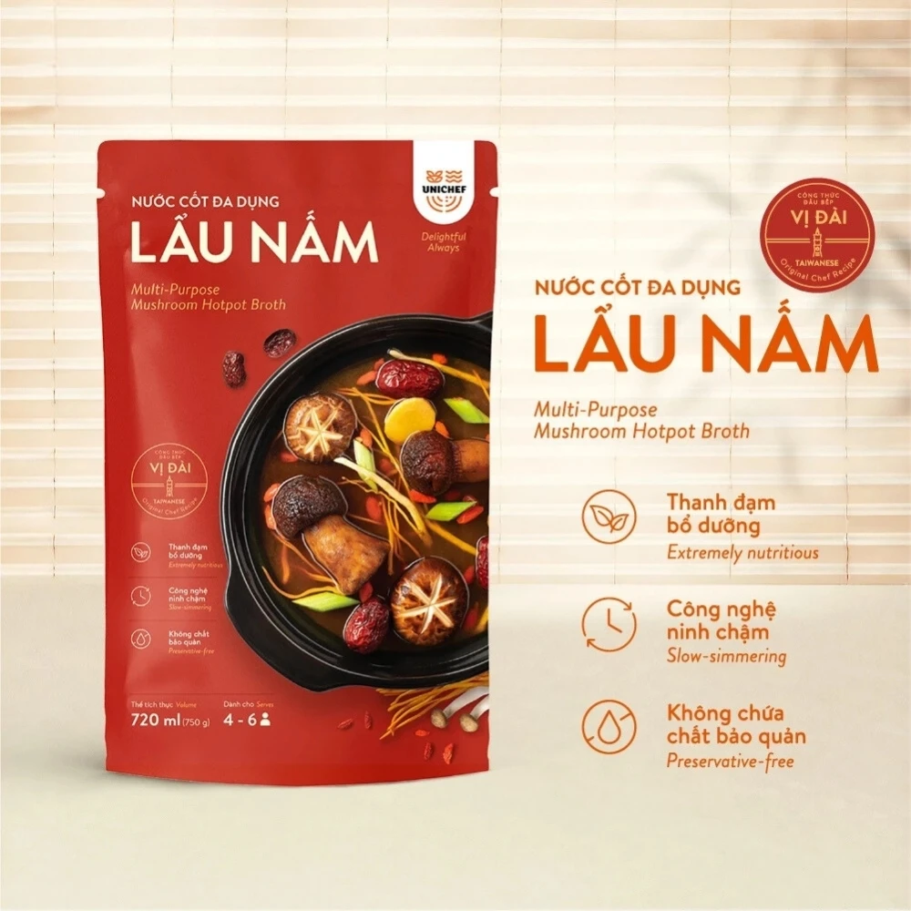 Hotpot Soup Base Fast Delivery Mushroom Hotpot Broth Unique Flavor Instant Soup Ingredients Wholesale Vietnam Manufacturer