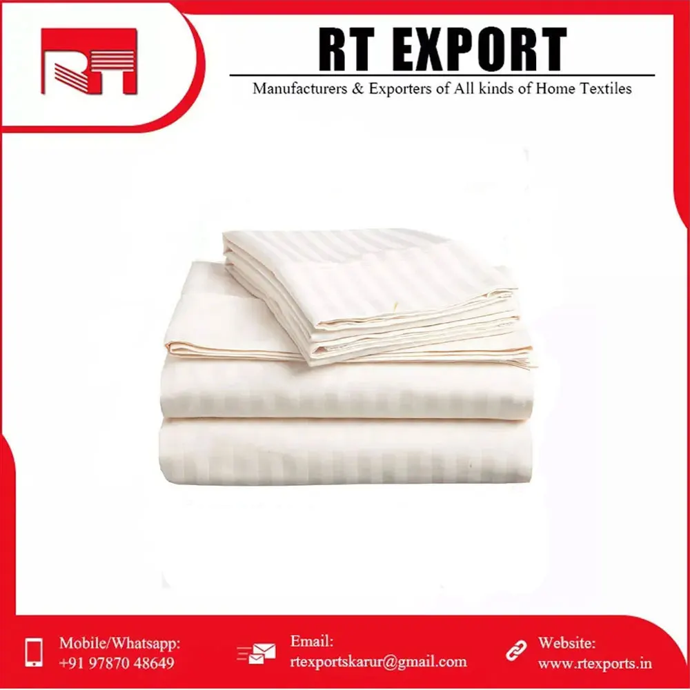 New Arrival Best Selling Bed Sheet Set Custom Design 100% Cotton Bedding Sets Indian Manufacturer