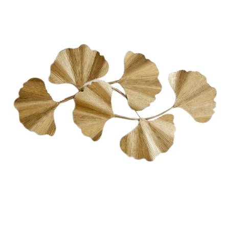 Modern Gold Color Metal Handcrafted Wall Art Sculpture Wall Decor and Hanging for Home Living room Office