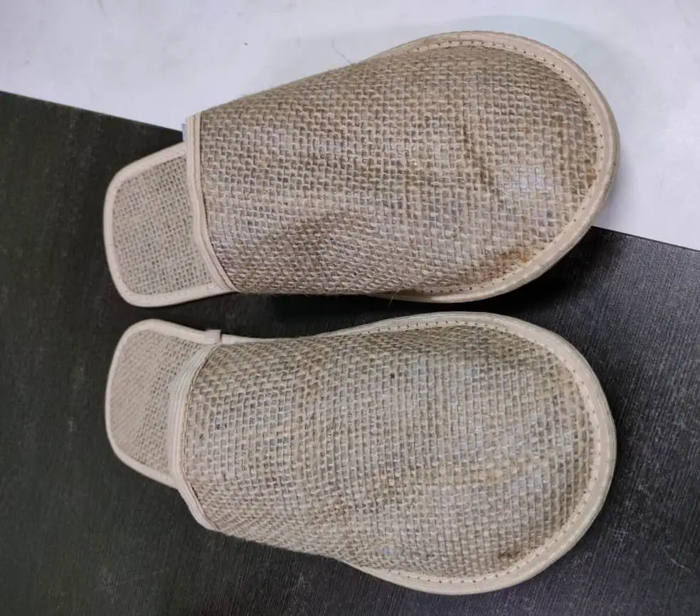 Hotel Slippers Custom Disposable Convenient jute slipper