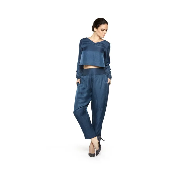 Evening Indian Dress Women Short Leaf Top With Pants for Women Available at Affordable Price from Indian Manufacturers