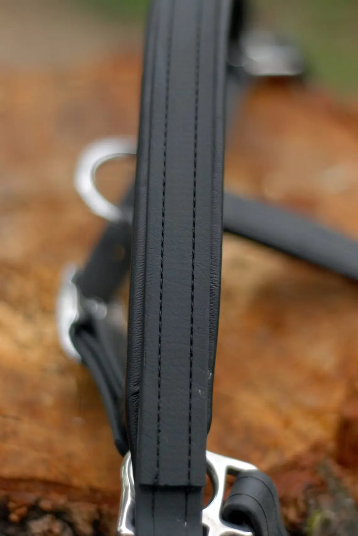 PVC Vegan Leather BioThane Bridle for Horse Stable Riding Equestrian Dressage with Brow Band Noseband and Nylon Rope Headstall