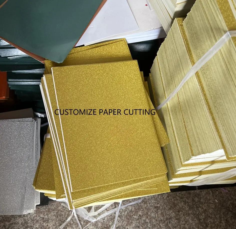 glossy glitter paper cutting for cake topper cake cupcake