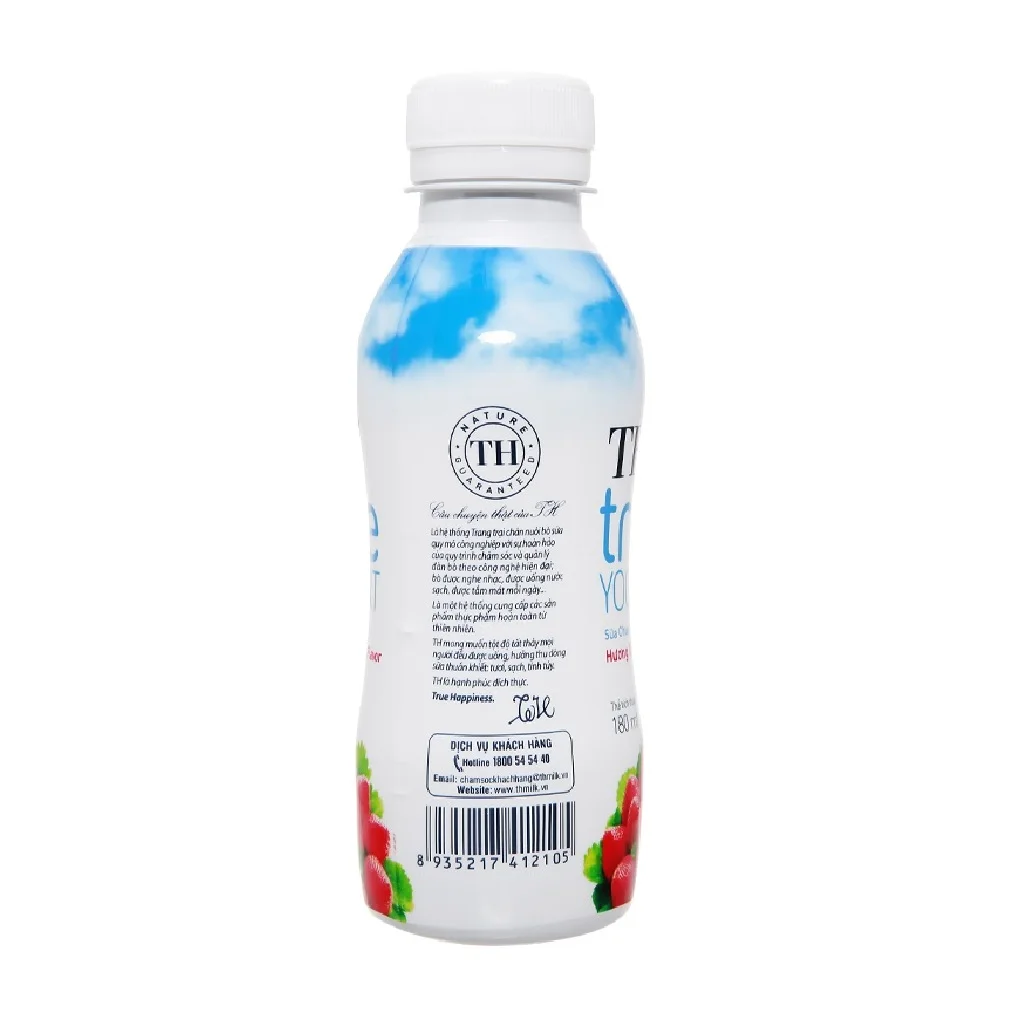 UHT Drinking Yogurt Natural Strawberry 180ml Fruity Flavor Nutrition Organic Halal Certified Milk Yogurt Drinking
