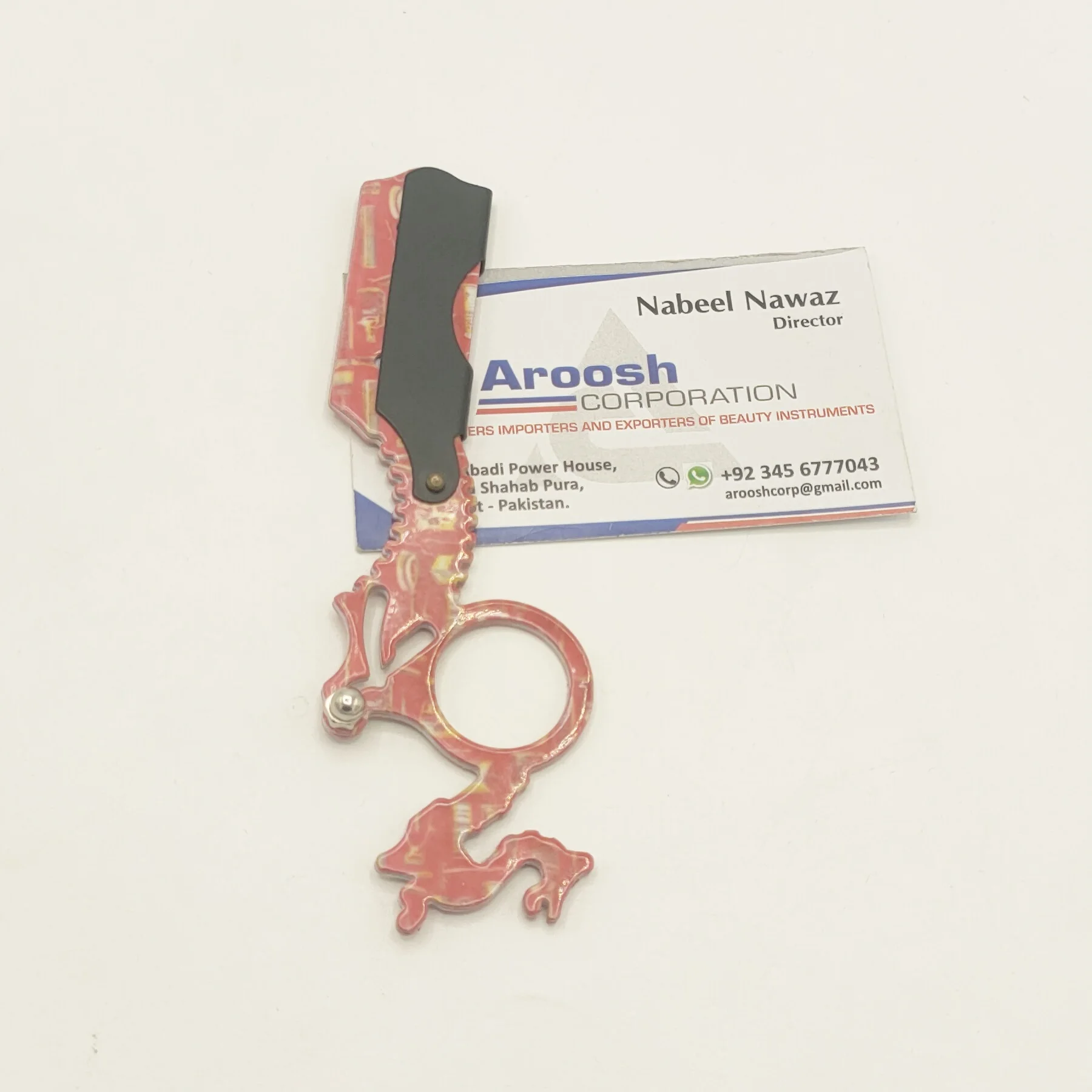 Wholesale Stainless Steel Custom Logo Professional Barber Finger Razor