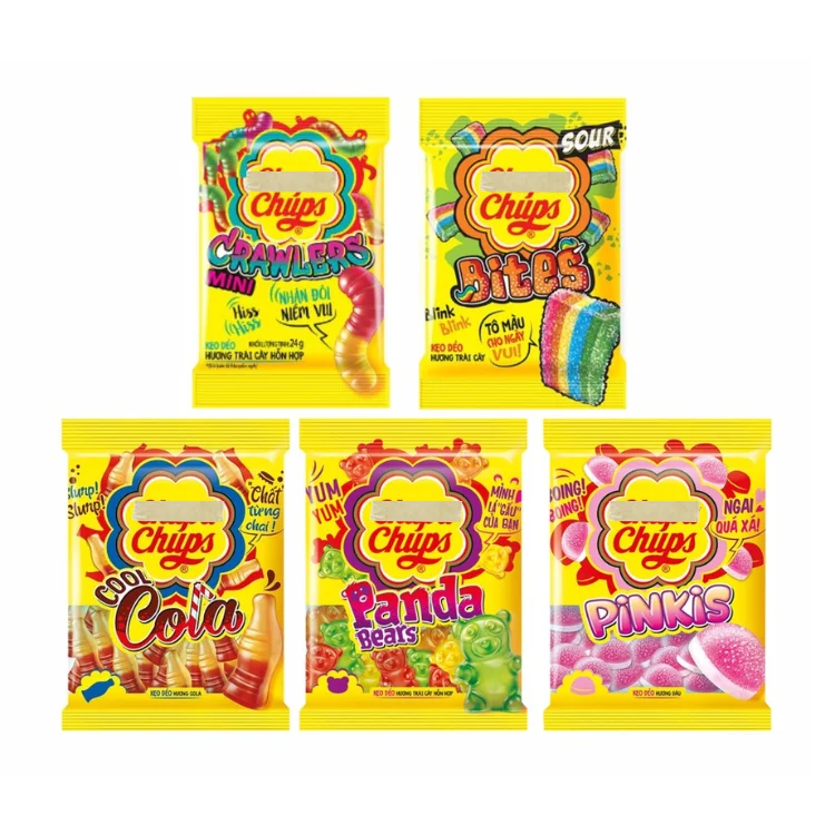 Chuppa Pinkis - 24g/Pack - 16 Packs/Bag - 24 Bags/Case Wholesale Made In Viet Nam