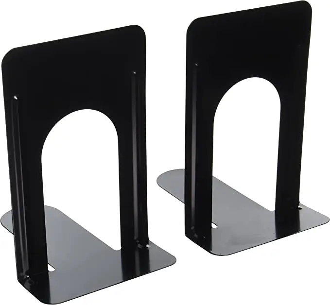 Vintage Small Steel Bookend Metal Bookends Book Ends for Shelves Heavy Duty Book Stand for Reading