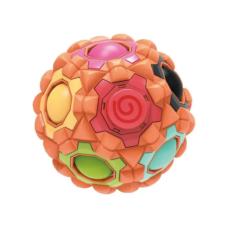 Speed Push Pressure Relief Game Ball Massage Magic Puzzle Fidget Cube Ball Toys Color Discrimination