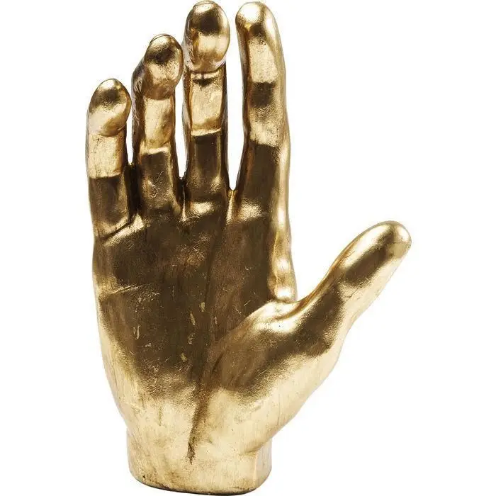 Wholesale Best Quality Gold Plated Aluminium Hand Sculpture For TableTop Decorative Sculpture Homes Decor Sculpture By India