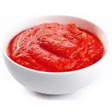 Red Color Double-Concentrated Tomato Paste in Drum Packaging Factory-Ketchup Also Available in Sachet Packaging
