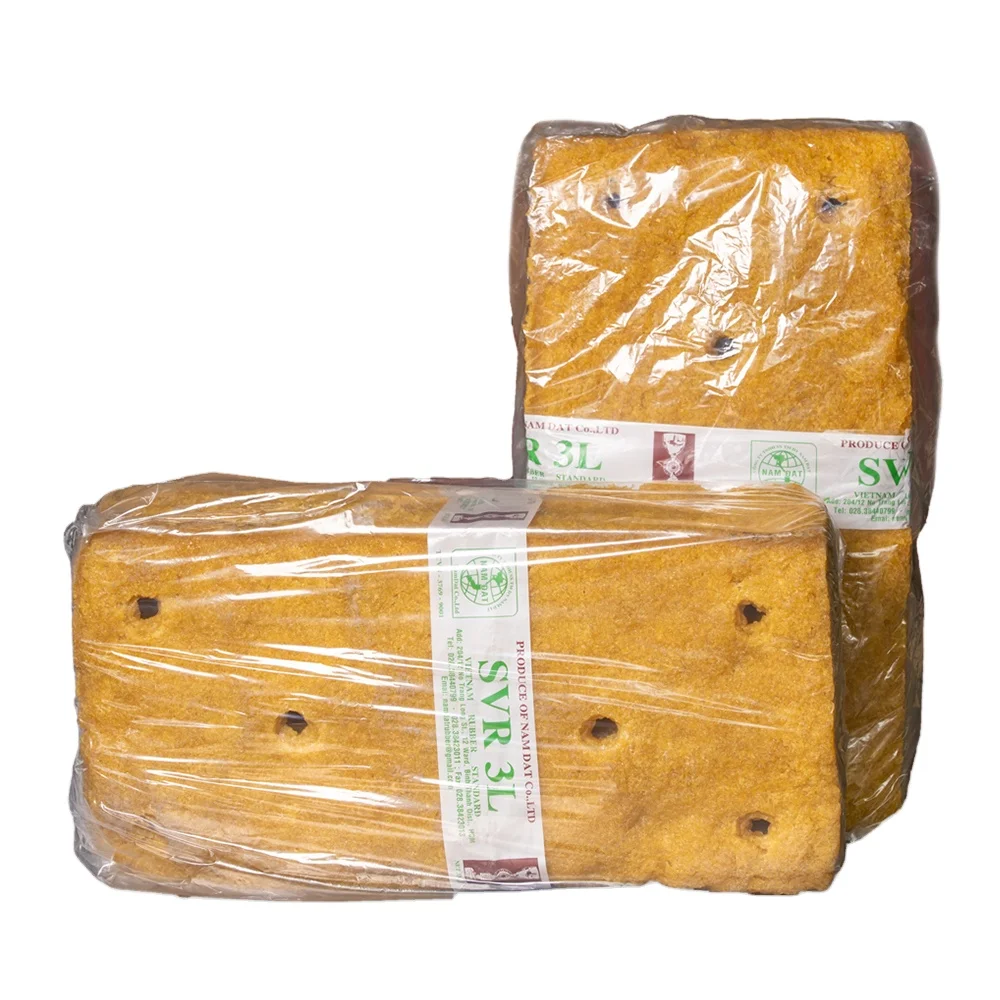SVR3L - 00100 - High Quality Wholesale Yellow SVR 3L (TSR 3L) Natural Rubber with Wooden Pallets packaging from Vietnam