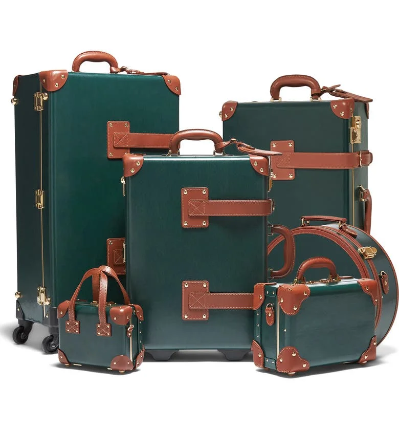 Travel luggage set lightweight carry on bag hat box vintage trolley bag for trip