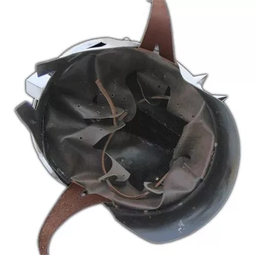 Gladiator Maximus Roman Spiked Helmet 18 Gauge Steel Medieval Helmet Functional Halloween Christmas New year party costume