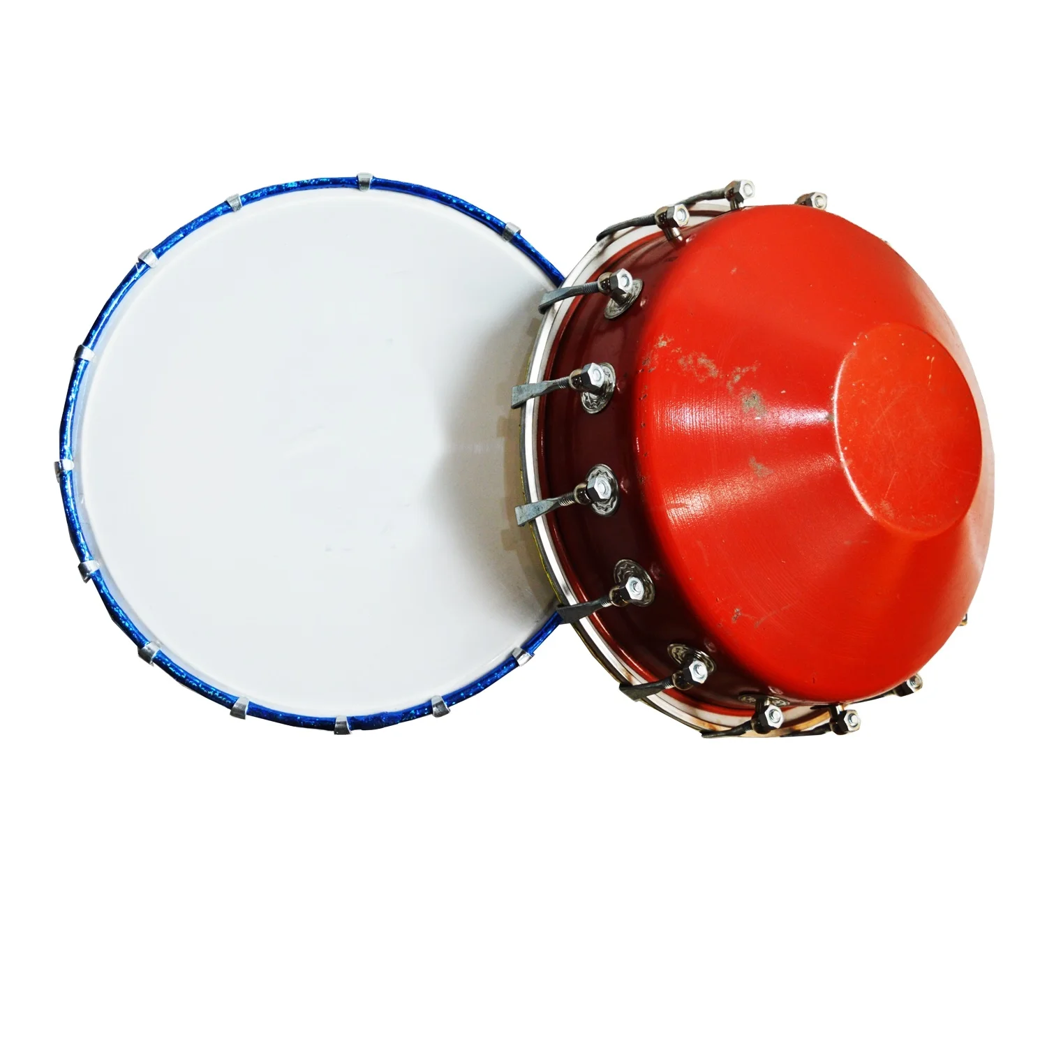 New Tasha Iron 14 Inch Iron Dhol Tasha Percussion Musical Drum Best Quality Tasha Iron with Stick And Belt By Sonorous Exports