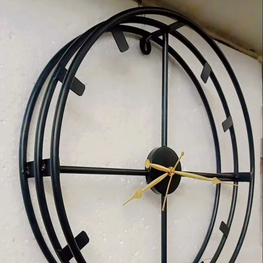 Antique wall clock Retro Design Metal Decorative Wall Art Clocks Customized Luxury Wall Clocks For Home Decor