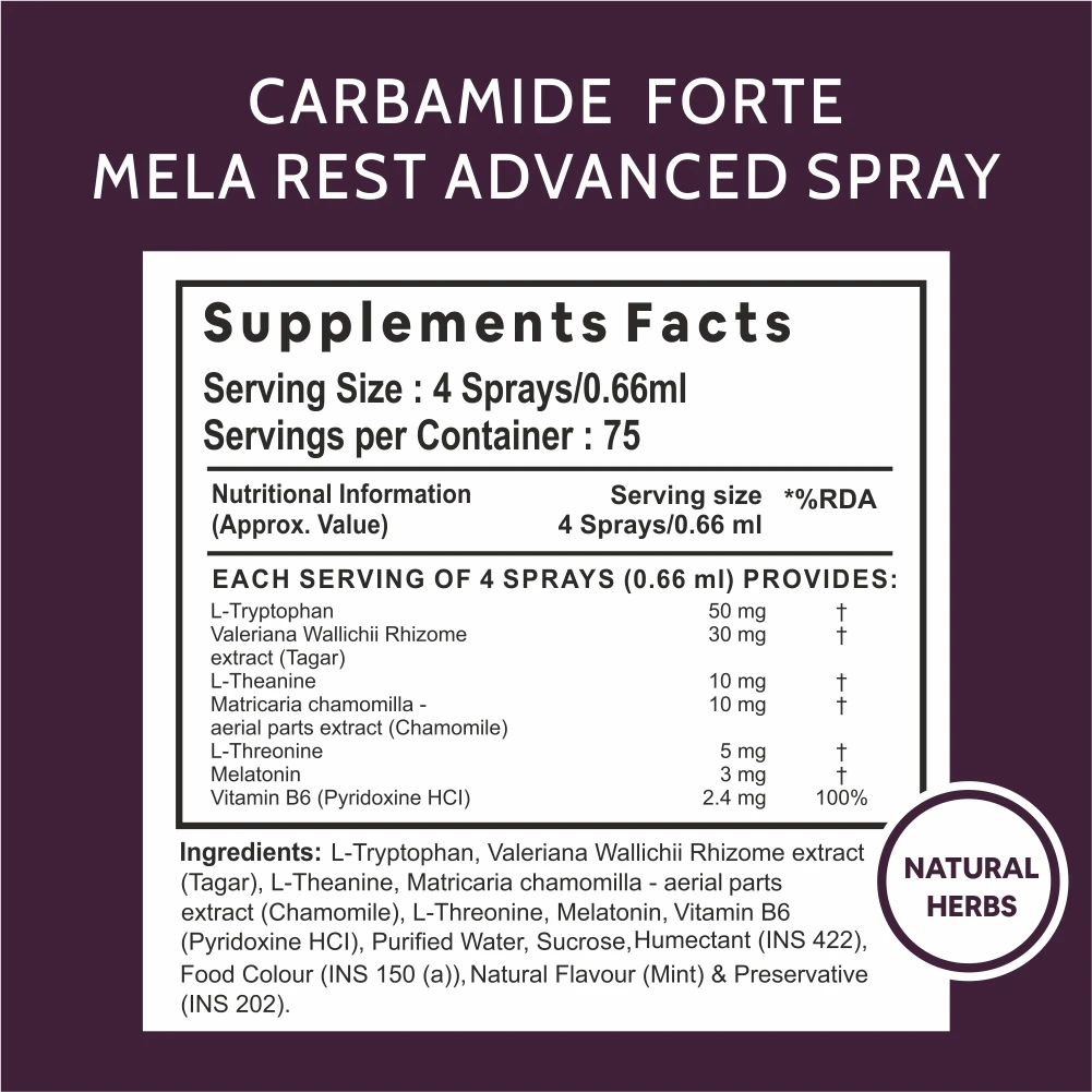 Melatonin Sleep Spray with Tagara & Chamomile to Improve Sleep quality, Stress Relief Advanced Melatonin 300 Sprays