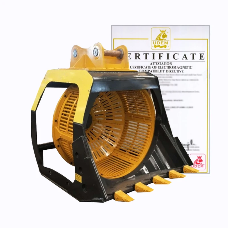 GPR Sand Washing Bucket Pebble Cleaning River Silt Cleaning Rotary Screen Bucket