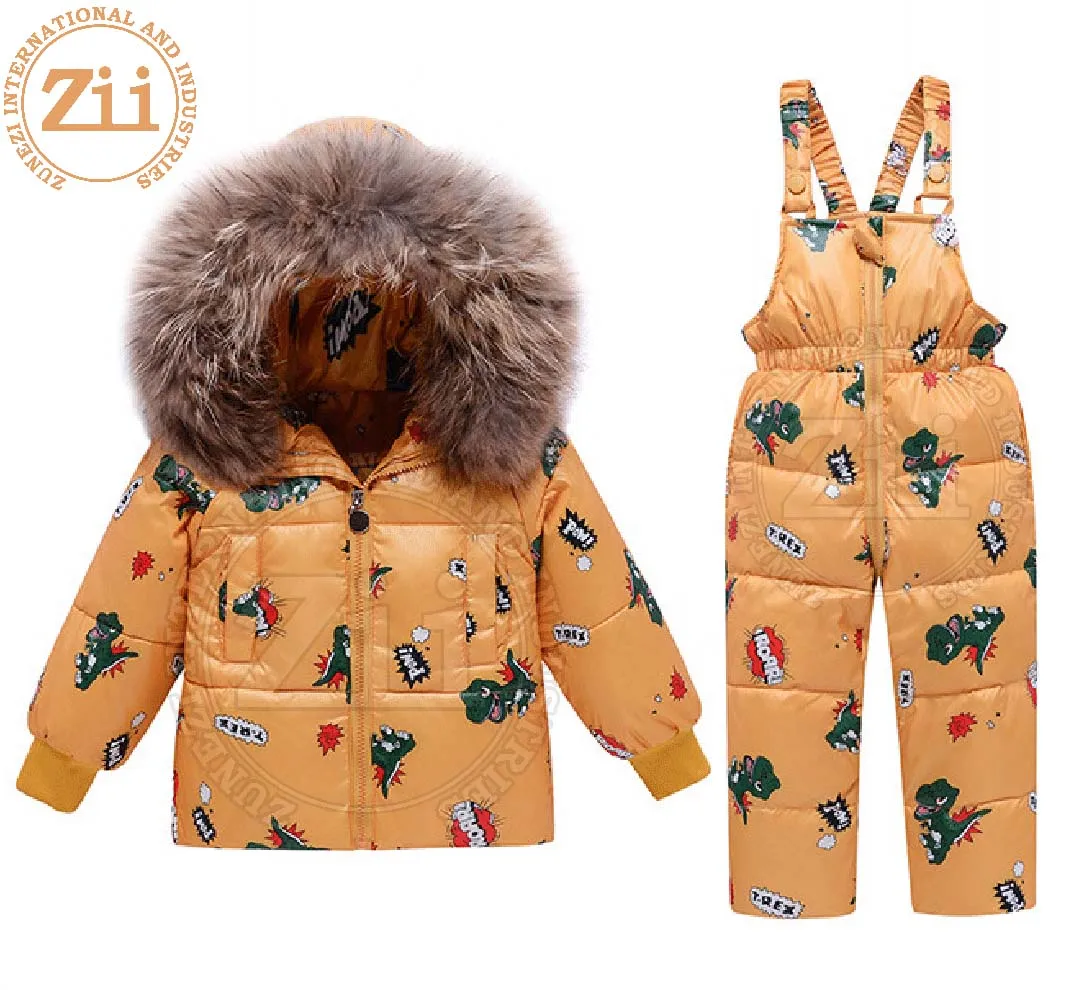 2023 New Design Custom Made Puffer Overalls Children Suit Wholesale Puffer Overalls Children Suit