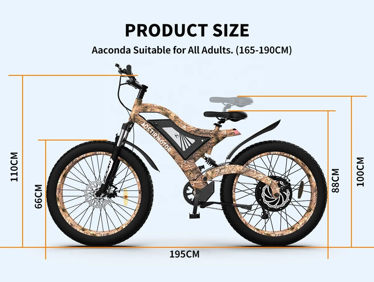 Предлагает оригинальные E-BIKE 1500 Вт Электрический велосипед горный 48V 15AH Грейс INV LLC---BATTERY 26 с толстыми покрышками E-BIKES Новый
