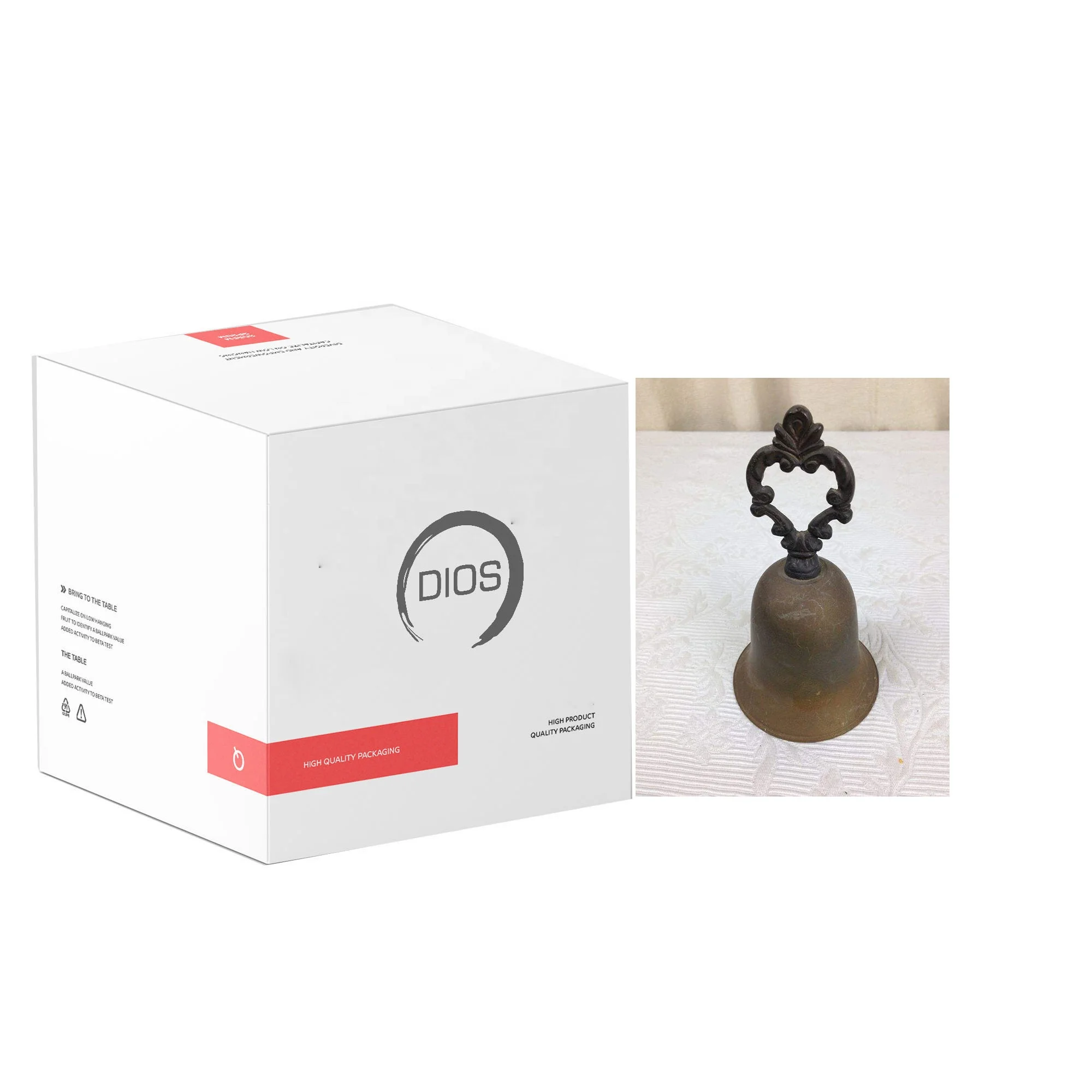 Tough strong Brass Bell new Design brass Hand bell With new design handle new Look Metal Peon Bell For Office In Wholesale