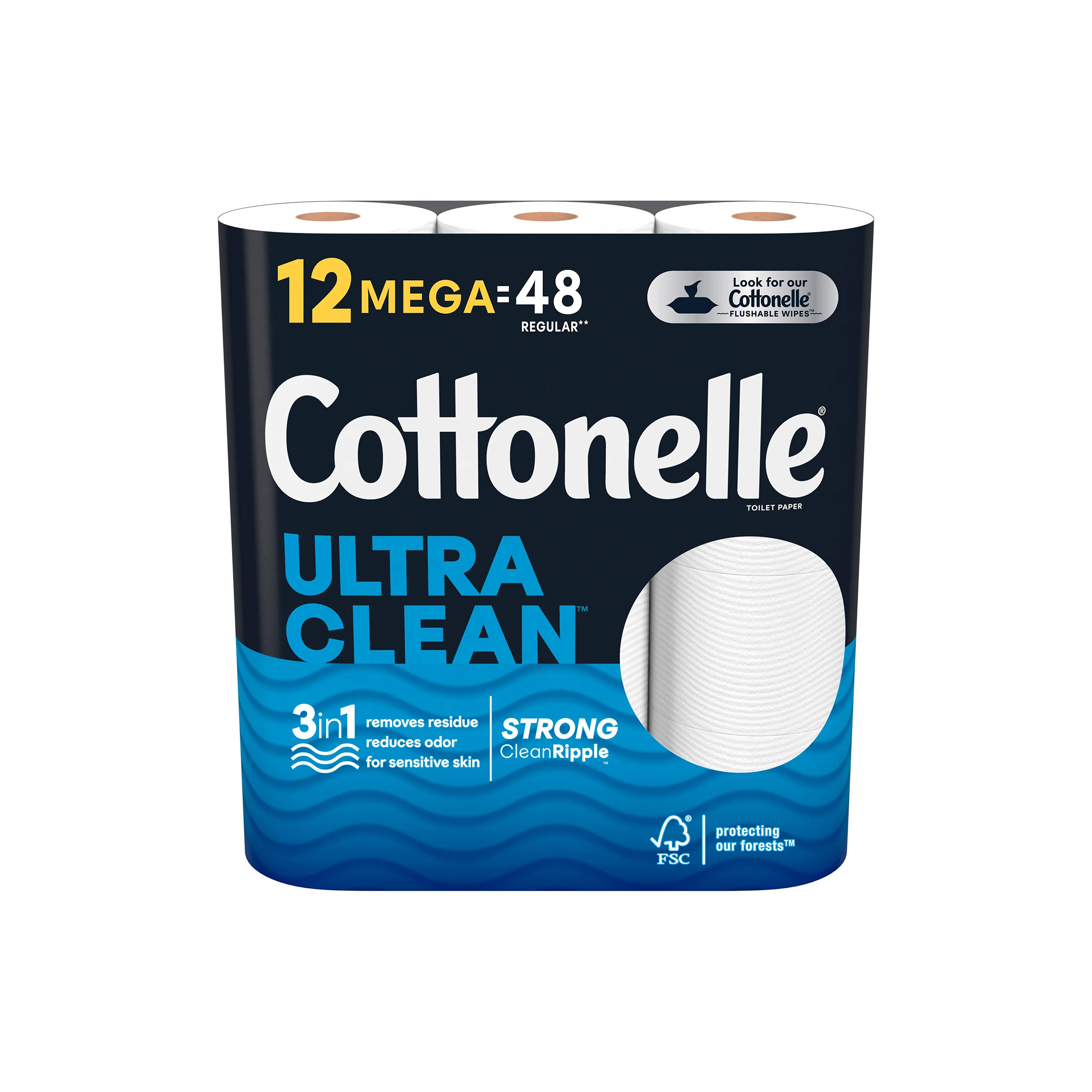 Cottonelle Ultra Comfort Toilet Paper, 24 Mega Rolls