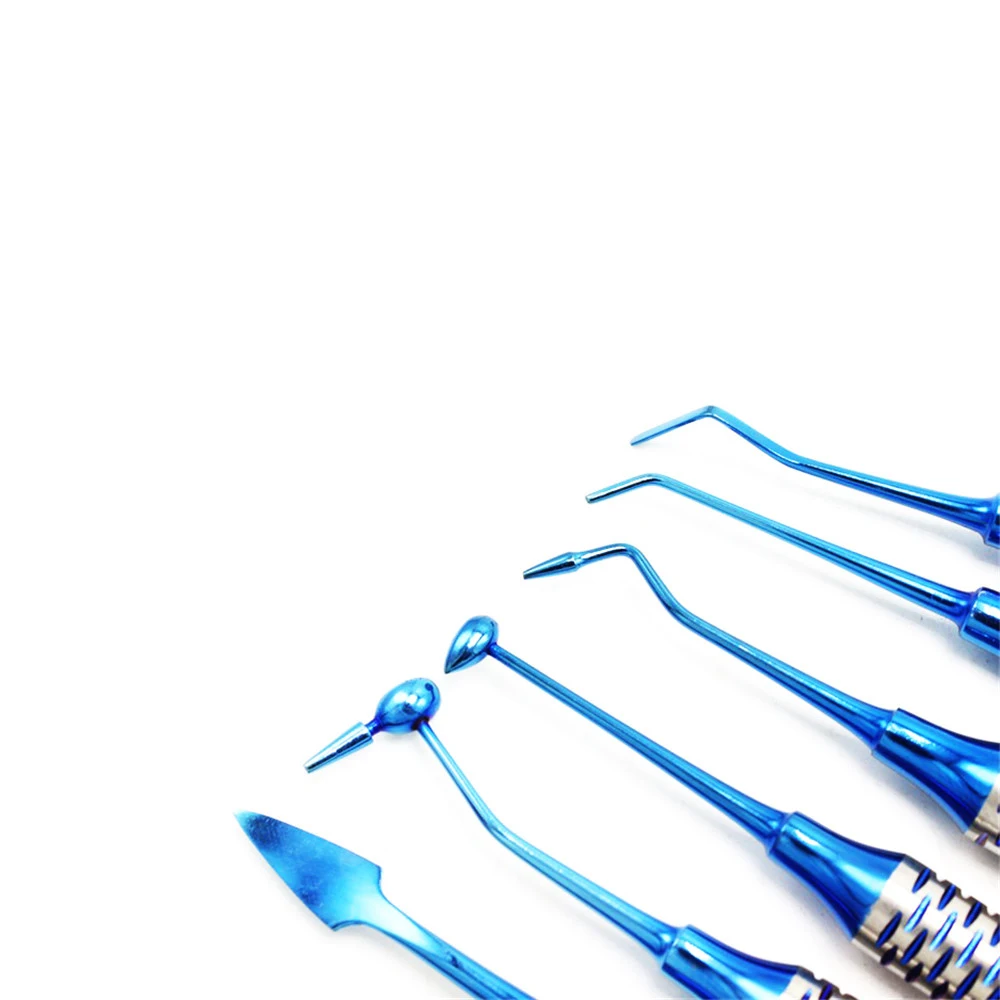 Dental Composite Filling Instrument Set Titanium Coated Restorative Kit CE