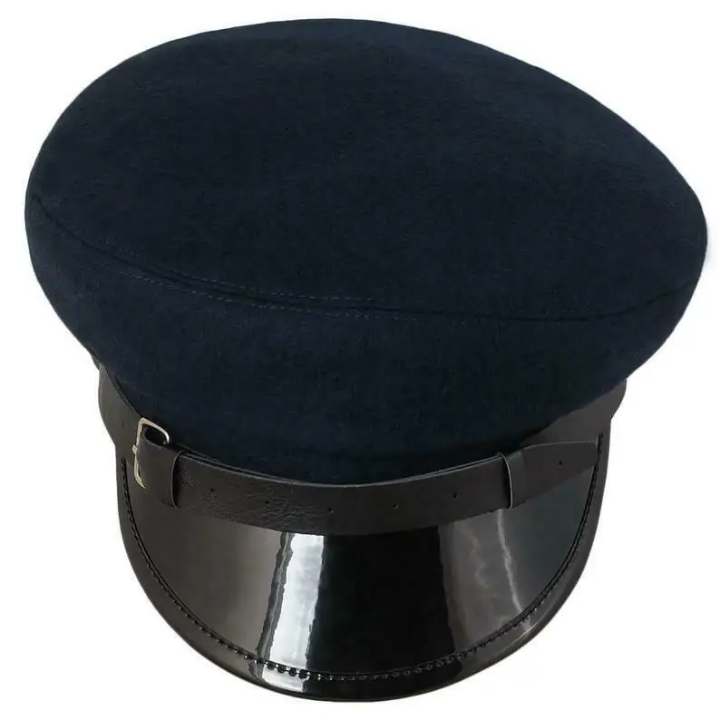 Peaked Cap Cabbie Chauffeur Train Conductor Coachman Railway Gatekeeper Hat OEM ODM Online Store Vintage Visor Hats