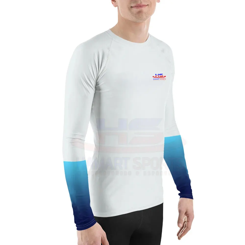Fully Customized Logo MMA Rash Guard For Sale Breathable Gym Wear Men Rash Guard