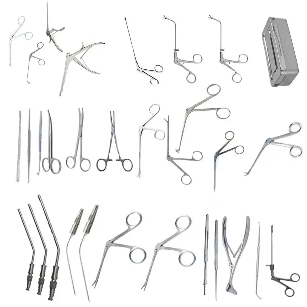 Hot Sale Fess Instruments Set, Complete Set of Endoscopic Sinus Surgery Kit German Standard High Quality by Lohar Orthopedic
