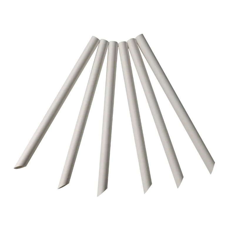 Wholesale Customizable   Disposable Biodegradable PLA Straw Individual Wrapped  Straw for Boba Tea