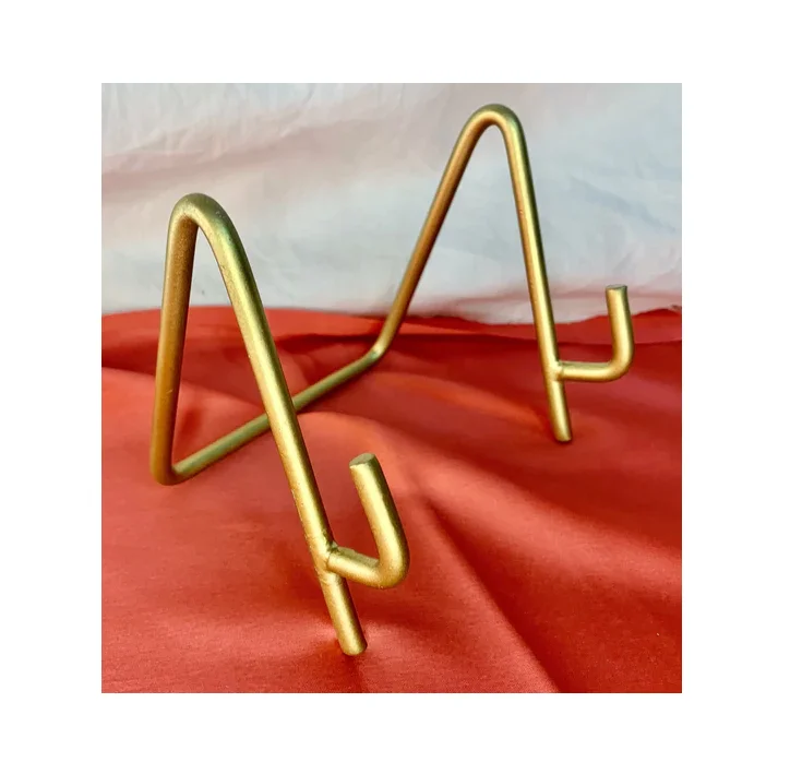 Wholesale Supplier SET OF 2 Metal Easel Painting Stand Free Standing Black Metal Sketch Stand Indoor & Outdoor Use for Painting