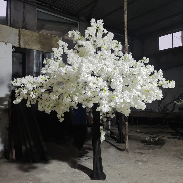 Make Fiberglass 10 feet 3m Indoor Outdoor Decor Big High Simulation Fake Pink White Sakura Trees Artificial Cherry Blossom Tree